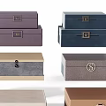 Decorative Storage Box Collection With Various Colors And Stylish Metal Clasp Designs