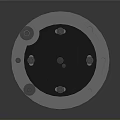 Cylindrical Industrial Equipment Featuring Grid Like Structure Black Top Cover And Metal Parts