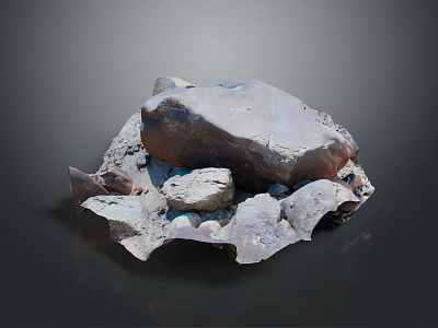 Sculpture Carving Stacked Raw Natural Stone Pieces For Artisan Projects 3d model