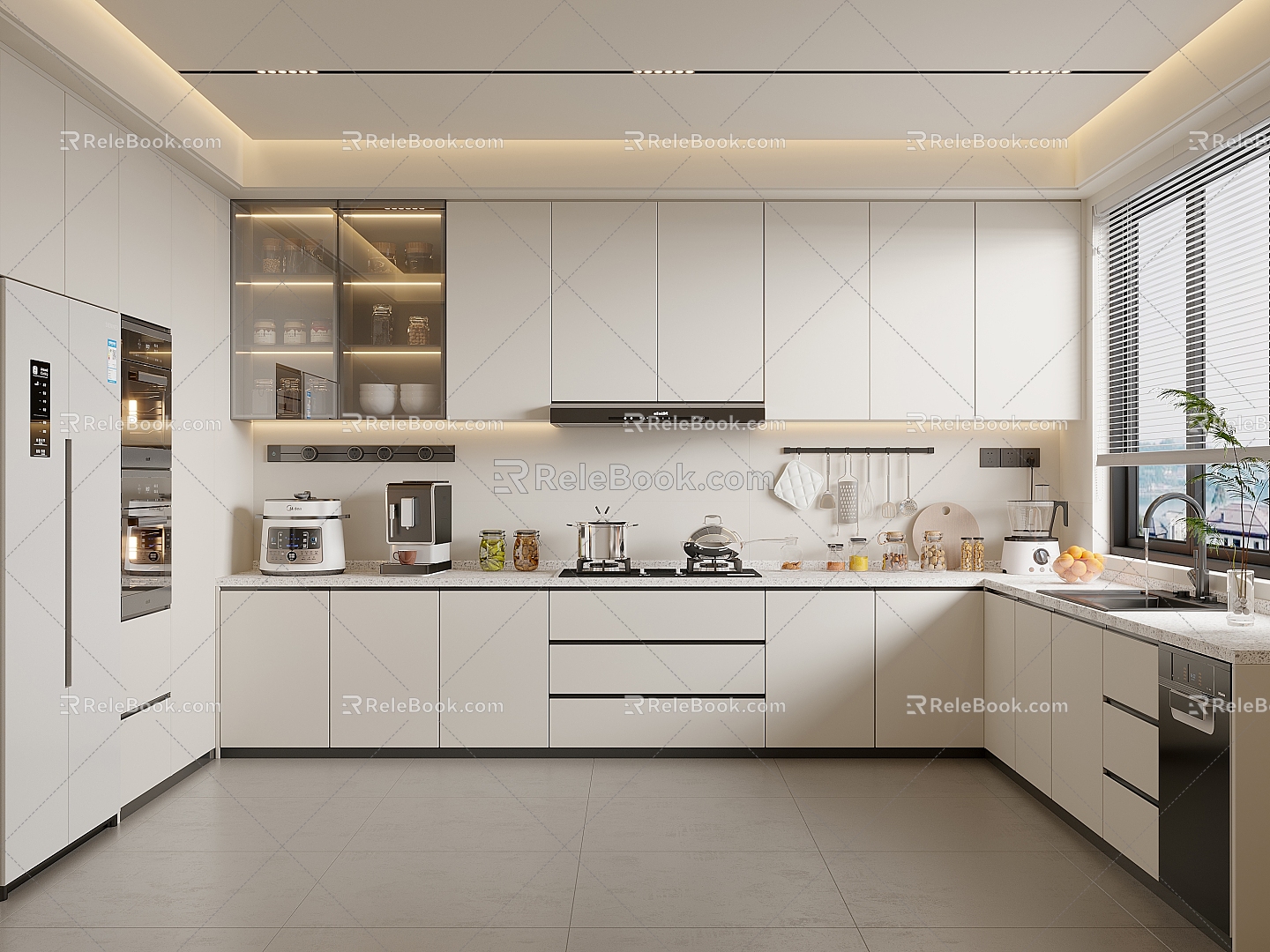 Modern Kitchen 3d model