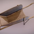 Vintage Handcrafted Wooden Wheelbarrow With Rustic Frame And Spoked Wheel