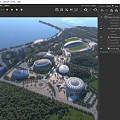 Modern Park Gymnasium Sports Park Aerial View 3d model