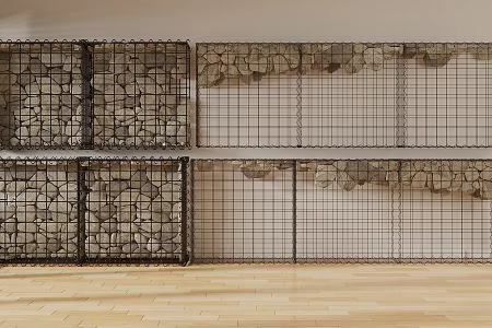 Industrial wind partition industrial wind old cement wall incomplete wall industrial wind damage wall reinforced wall 3d model