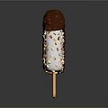 Chocolate Coated Ice Cream Bars With Crunchy Nut Toppings And Smooth Layers