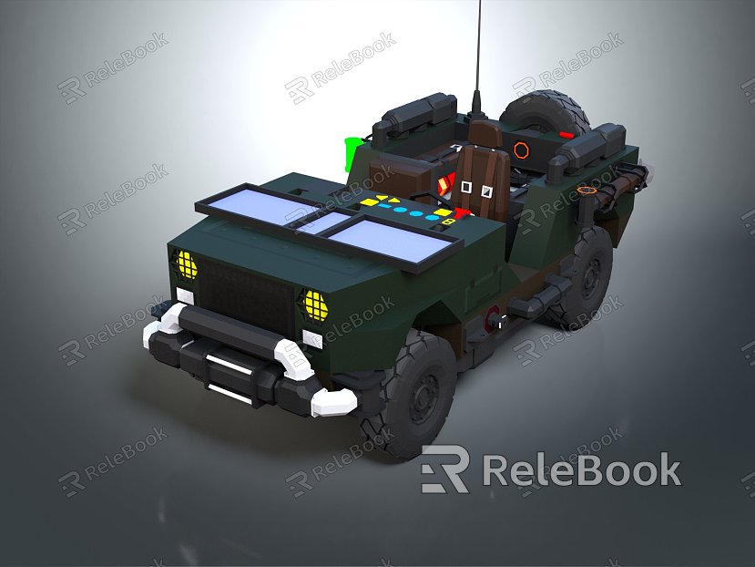 Modern Military Vehicle Military Off-road Vehicle Off-road Vehicle Jeep model