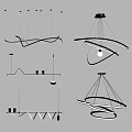 Pendant lamp combination 3d model