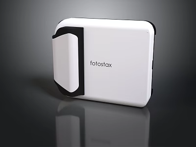 White Fotoslax Electronic Device With Black Trim For Photo Processing 3d model