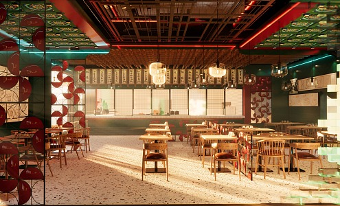 Nostalgia Restaurant 3d model