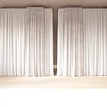 Elegant Modern Curtain Design With White Textured Fabric And Layered Panels For Windows