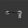 Modern Kitchen Faucet With Coiled Flexible Hose And Chrome Finish Design