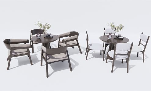 Modern leisure table and chair combination negotiation table and chair leisure table and chair leisure table and chair 3d model