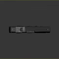Tactical Black Pistol with Red Dot Sight and Tactical Flashlight Modern Design for Self Defense