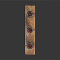 Decorative Wooden Incense Holder With Multiple Red Incense Sticks And Carvings