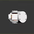 Stainless Steel Industrial Valve With Flange Connection And Red Seal Ring