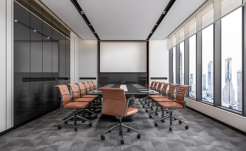 Modern Conference Room 3d model