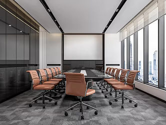 Modern Conference Room 3d model