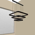 Modern Minimalist Chandelier Nordic Style Chandelier Mediterranean Style Chandelier Study Lamp Combination Dining Room Lamp 3d model