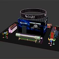 LexJet Exhibition Booth Display With Printing Equipment And Showcased Devices