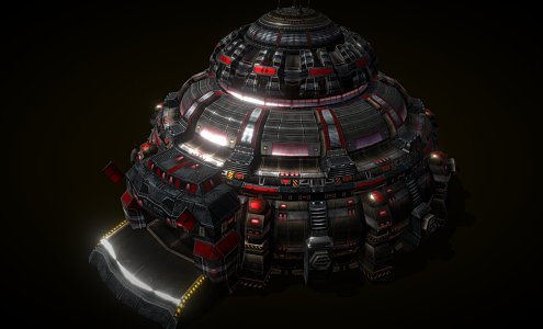 Sci-Fi Architecture Armory 3d model