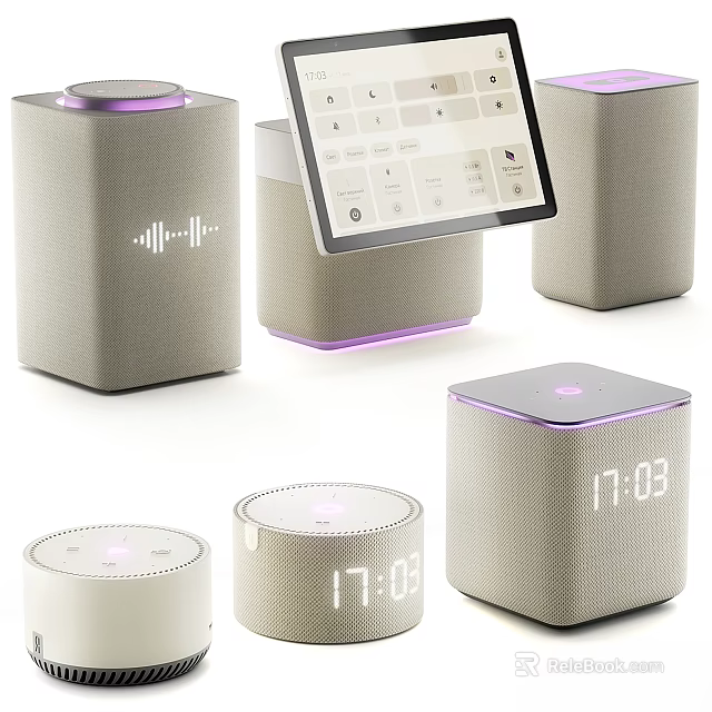 Smart Home Devices With Different Designs And Digital Features 3d model 