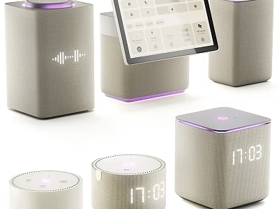Smart Home Devices With Different Designs And Digital Features 3d model