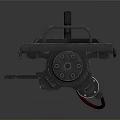 Multi Barrel Machine Gun With Tactical Metal Frame And Automatic Firing System Military Weapon Design