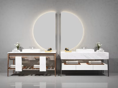 Light Luxury Wash Basin 3d model