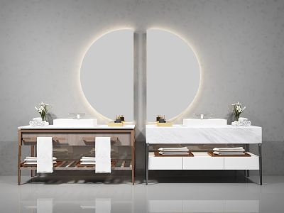 Light Luxury Wash Basin 3d model