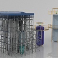 chemical plant 3d model