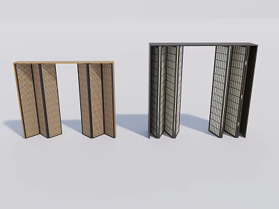 modern folding door 3d model