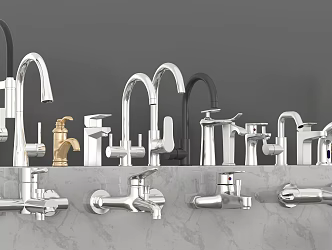 Modern faucet 3d model