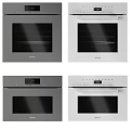 Stylish Haier Built In Ovens In Grey And White With Glass Door And Control Panel