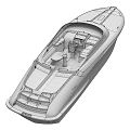 Modern Yacht Luxury Speedboat Yacht 3d model