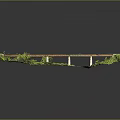 Scenic Bridge with Stone Piers Surrounded by Lush Green Trees and Flowing River