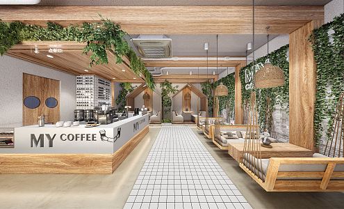 Modern Cafe 3d model