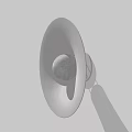 Modern Wall Lamp With Spherical Glass Shade And Soft Illumination Effect 3d model