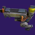 Robot Dog Machine Turret Science Fiction Robot Dog Science Fiction Turret Cyberpunk Turret Mobile Turret Low Face Low Number Low Model Simple Model Movie and TV Level Realistic 3d model
