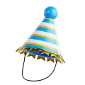 Modern Party Hat Cartoon Hat 3d model