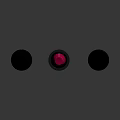 Elegant Cosmetics Display Three Copper Spiral Lipsticks With Open Pink Bullet