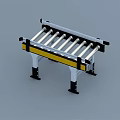 Industrial Conveyor Belt Equipment Featuring Curved And Straight Sections With Metal Frames