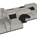 Modern Poliform Multiplayer Sofa 3d model