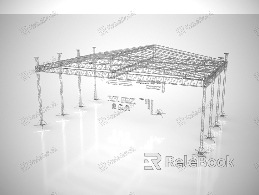 modern steel frame building steel frame model