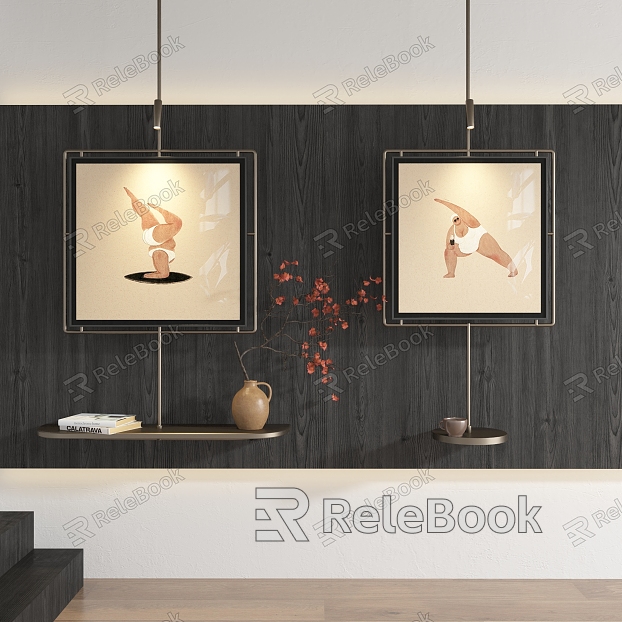 New Chinese Abstract Hanging Painting model