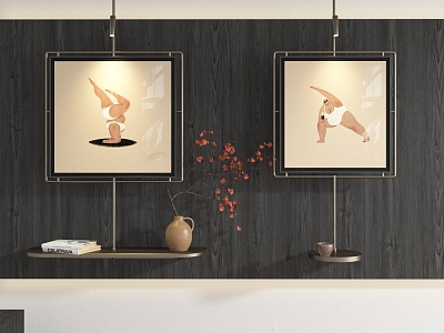 New Chinese Abstract Hanging Painting model