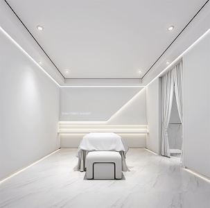 Modern SPA Minimalist Beauty Salon Club Room 3d model