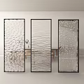 Modern glass screen partition 3d model
