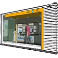 BBVA Bank Container Branch With ATMs And Customer Walking Inside Business Edge Services