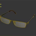 Elegant Silver Frame Red Temple Jewelry Eyewear Accessory With Shiny Surface