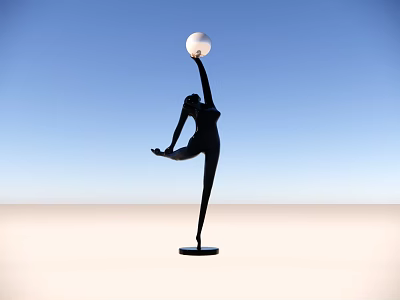 Modern Floor Lamp Light Luxury Floor Lamp Human Shape Lamps 3d model