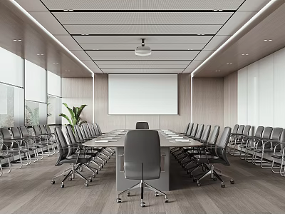 Modern Meeting Room Meeting Table and Chair 3d model